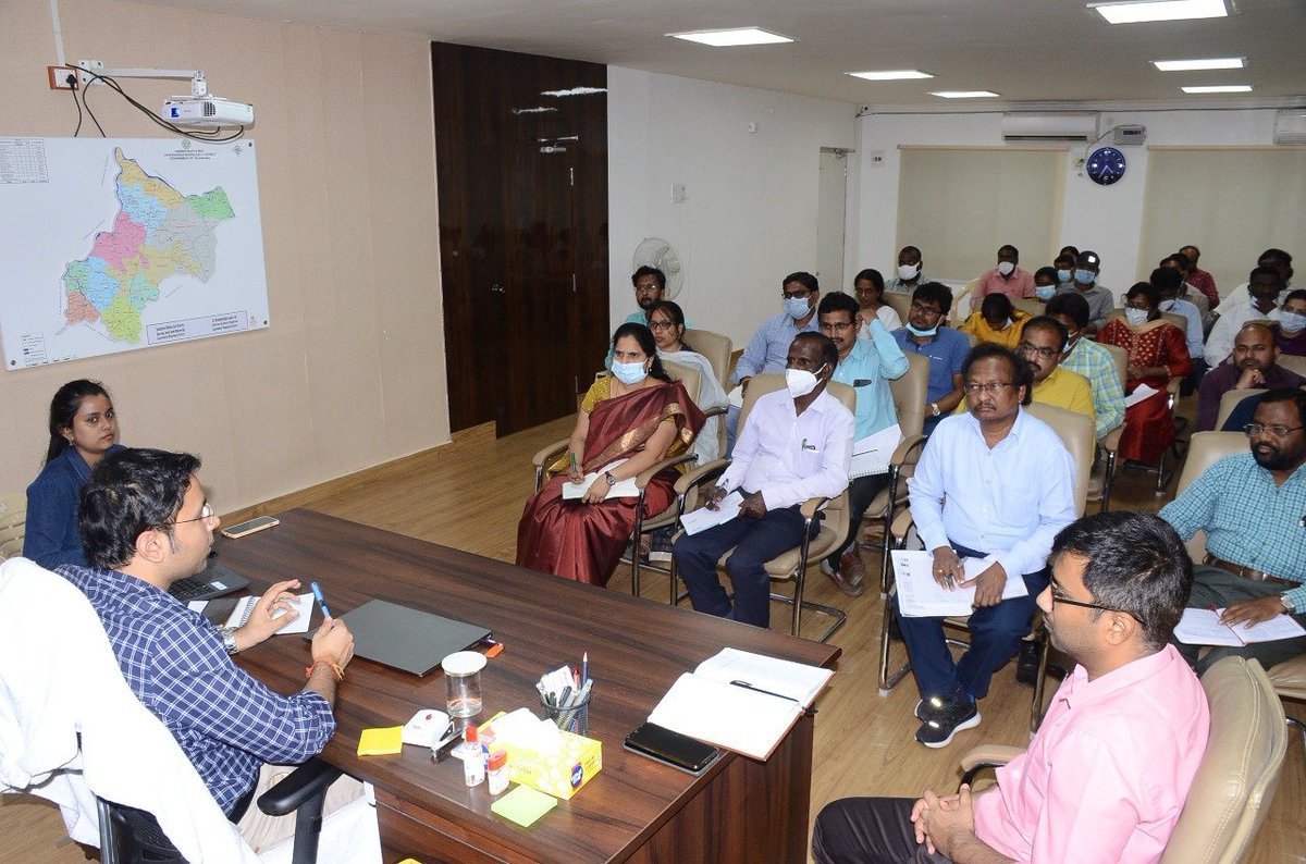 Collector_JSK's tweet photo. In the leadership of District collector,
@india_adc team  conducted the orientation and discussion around adolescent Girls Child Campaign at Collectrate.Where Collector Sir ask  the departments to Identify the Adolescent Girls who is Out of School and comes under Anemia issue. https://t.co/3k7x3ms7Oq