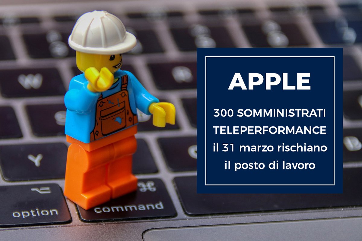 #APPLE: 300 #SOMMINISTRATI #TELEPERFORMANCE il 31 marzo rischiano il posto di lavoro da oltre 10 anni impegnati sulla commessa. 
STATO di AGITAZIONE Nazionale e MOBILITAZIONE il 16 marzo 2022 🔥
Leggi il CS: bit.ly/3pCfvRA
#UILTemp <a href="/NIdiLCGIL/">NIdiL Cgil Nazionale</a> <a href="/FelsaCisl/">FeLSA Cisl Nazionale</a>