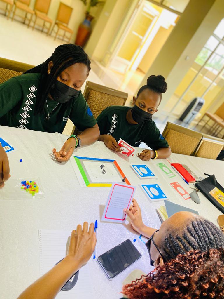 urukundo_initia's tweet photo. Earlier today, our COO joined an amazing team of @LadyvividUR contestants and facilitated them while having fun and learning from #UrukundoLifeskillsBoardGame 🎲♟ The girls were later trained about pitching and projects presentation by our CEO @MysMick . https://t.co/Wszs4jJJ1s