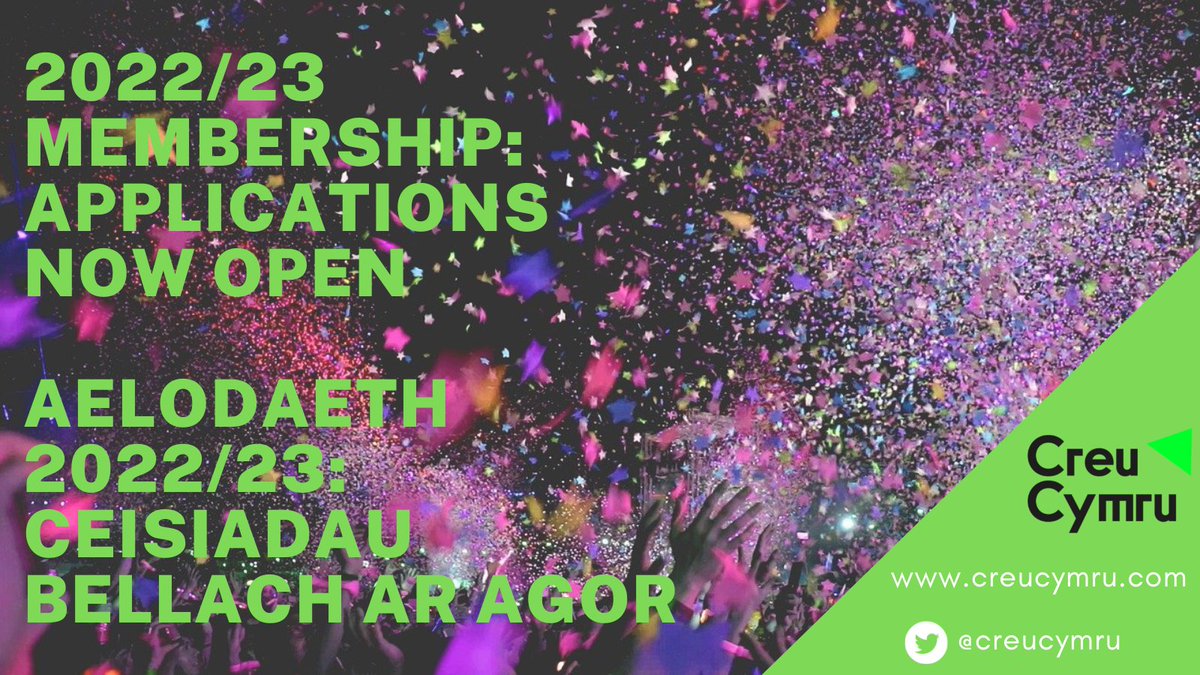 #CreuCymru members! Today we are launching our loyalty renewals offer for your 2022/23 membership. Please check your email for full details or get in touch- we don't want anyone to miss out on this fantastic but limited-time discount. 
creucymru.com/membership