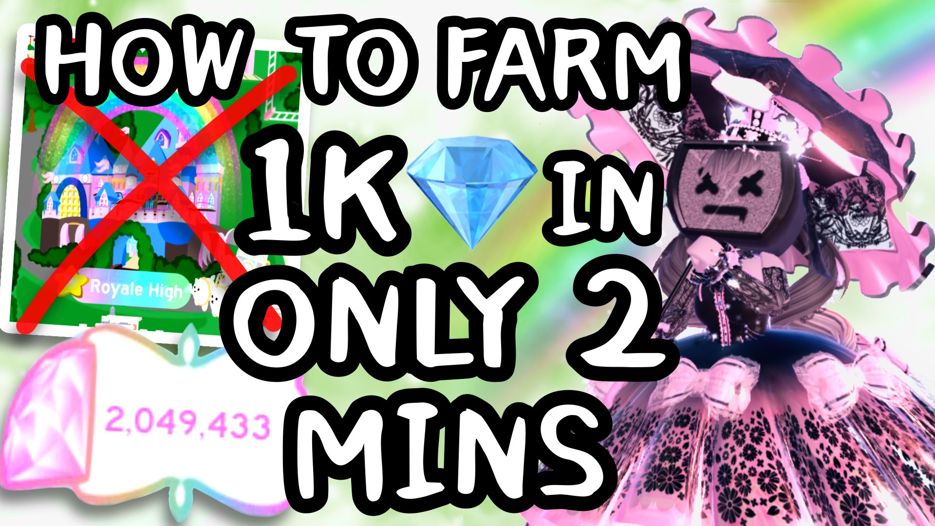 on Twitter "HOW to FARM 1k DIAMONDS in 2 MINUTES!! Royale High Farming Routine Watch