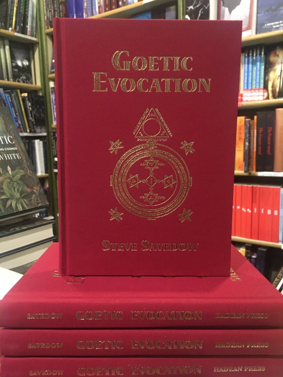 watkinsbooks's tweet image. Just in from @hadeanpress:
GOETIC EVOCATION by Steve Savedow

Available at our London store as well as from our webshop: shop.watkinsbooks.com/products/goeti…

#Goetia #Solomonicmagic #Grimoire