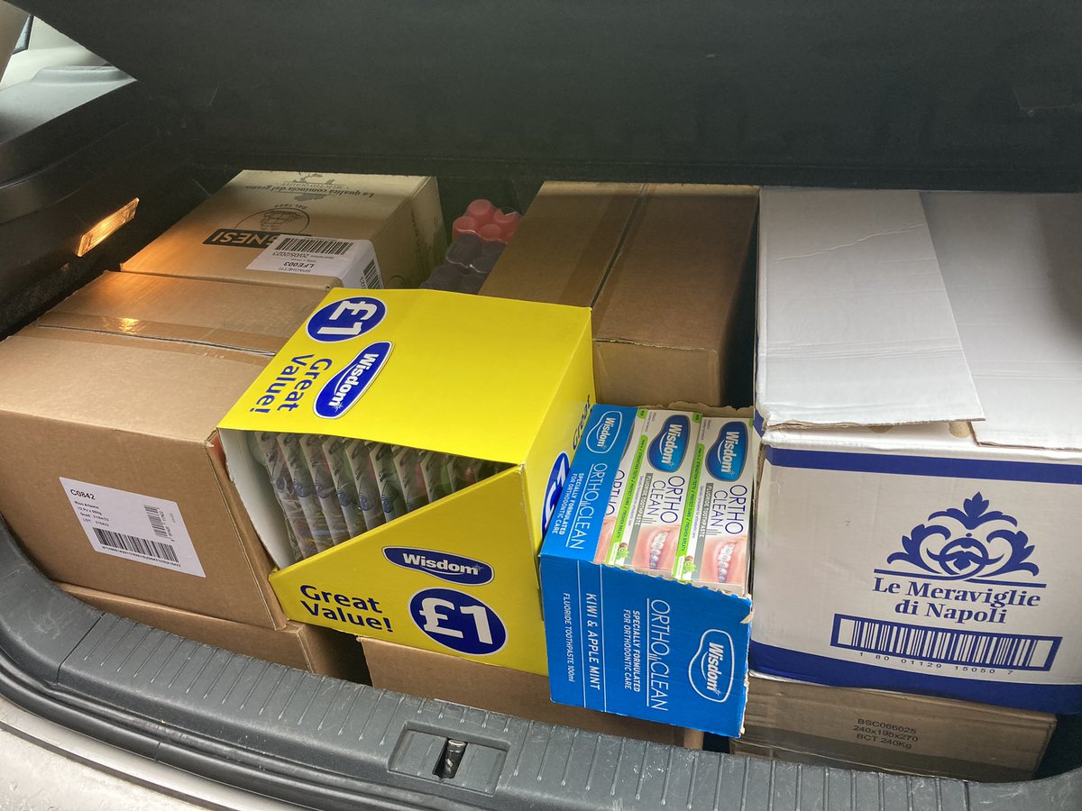 Many thanks to our staff and customers for supporting the people of Ukraine today.
We took 3 car loads of various items to Scunthorpe Fire Station.
Many thanks also to the staff of <a href="/Primark/">Primark</a>, who were just amazing and Barnes Cash &amp; Carry too.
#Ukraine