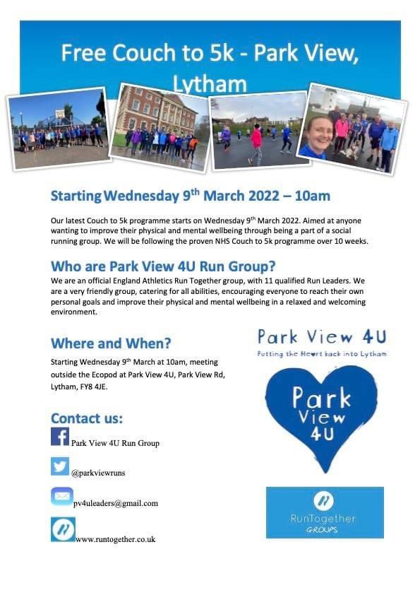 Don’t forget, our new Couch to 5km programme starts next Wednesday!! 
Dig out your trainers and give it a go. If you don’t start, you’ll never know what you can finish 💙
And there is always tea/coffee/cake to reward yourself with at the end.  Come and see what you’re capable of!