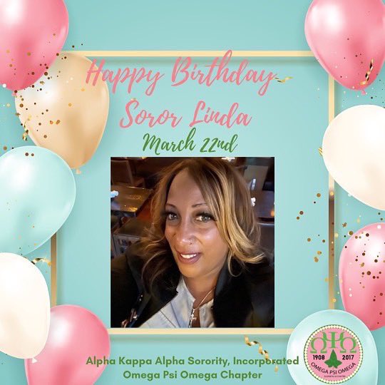 omegapsiomega08's tweet photo. 🥳 Happy Birthday to these lovely ladies of @akasorority1908 Omega Psi Omega, celebrating their birthday in the month of March!! 🎂🎊🎉
Enjoy Ladies!! We wish you a blessed and joyous birthday!💖💚
#AKAbirthdays #AKA1908 #OPO #OmegaPsiOmega #ElizabethNJ #ElizabethNJAKAs https://t.co/n5AuO0SSHP