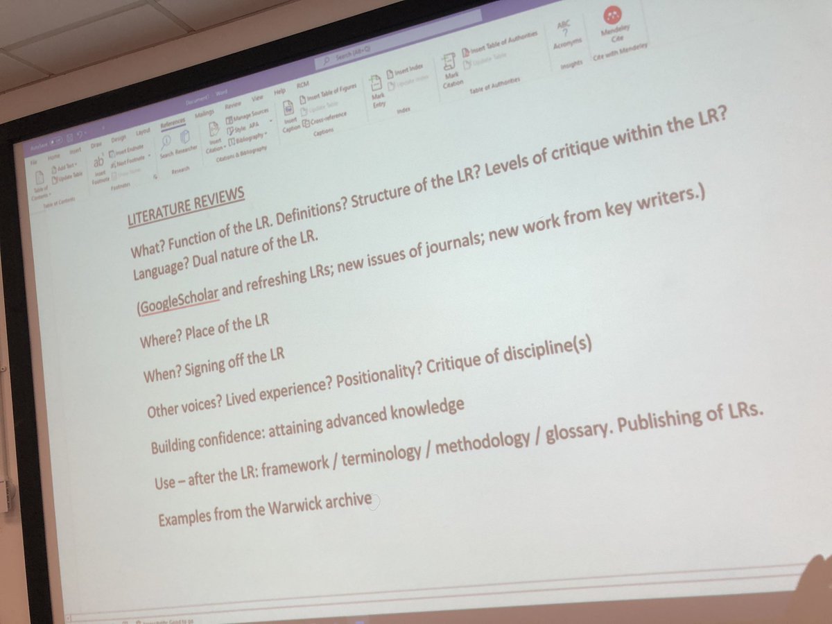 Session with <a href="/WLV_DoctoralCol/">The Doctoral College</a> this morning --- deep dive into #LiteratureReviews