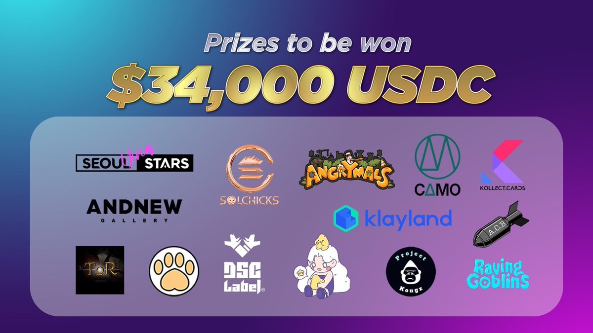 SeoulStarsNFT's tweet photo. 서울스타즈 x 솔칙스 x 메타��즈 x DSC x 9곳 Klayton Projects $34,000 Gleam Lottery Event 🎁

서울스타즈 NFT 소유하신분은 Gleam 링크에서 미션 완료후 $34,000 상당의 NFT 추첨 기회를 받으세요 ! 
https://t.co/5MlxLaVfjd 
좋아요 및 리트윗 부탁드려요~ https://t.co/fulQgkp2wn