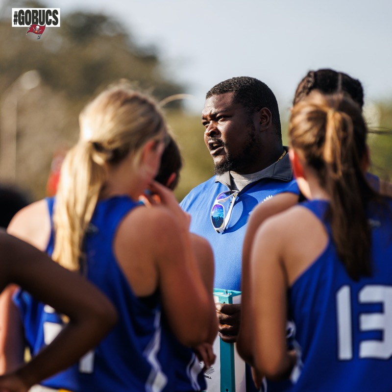 Buccaneers's tweet photo. Our preseason event, the largest girls flag football tournament in the country, helps kick off the Florida High School Athletic Association flag football season, which officially begins play on Monday.

@AdventHealth | #GoBucs