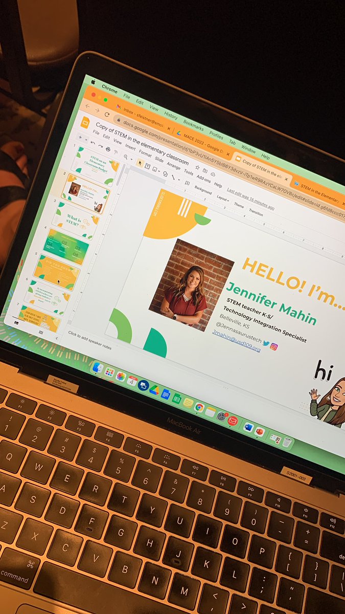 Feeing motivated &amp; inspired to up my Kinder STEM game for my students! Favorite session so far! Thanks! <a href="/jennasaurustech/">Jennifer Mahin</a> 🧠💻👩🏻‍🏫💡🥳 #maceks22 #vikingstrong #iteachk