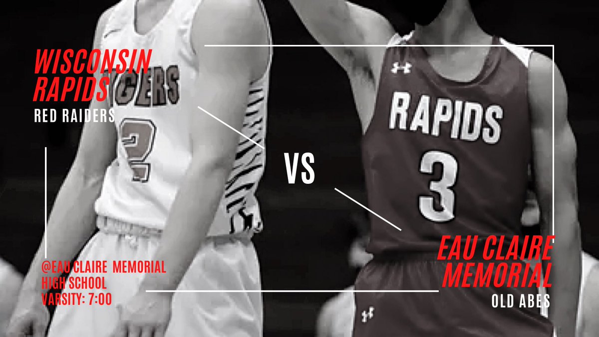 Rapids Hoops (@rapids_hoops) on Twitter photo 🚨🚨🚨GAME DAY!!! 🚨🚨🚨 Rapids vs Eau Claire Memorial - 7:00pm - <a href="/Eau/">drink more</a> Claire Memorial High School
Be there to support your red raiders in the first round of WIAA playoffs!!! 🚨🚨🚨GAME DAY!!! 🚨🚨🚨 Rapids vs Eau Claire Memorial - 7:00pm - <a href="/Eau/">drink more</a> Claire Memorial High School
Be there to support your red raiders in the first round of WIAA playoffs!!!