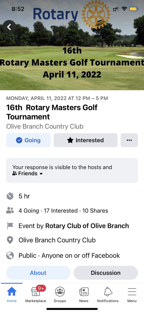 TheGrantR's tweet photo. Hey @austinriley1308 we have an open spot for the Rotary Club of Olive Branch golf tournament if you aren’t at spring training and want to play. We would love to have you as our guest. Let me know and I’ll get you added. https://t.co/OVt1FJjABl