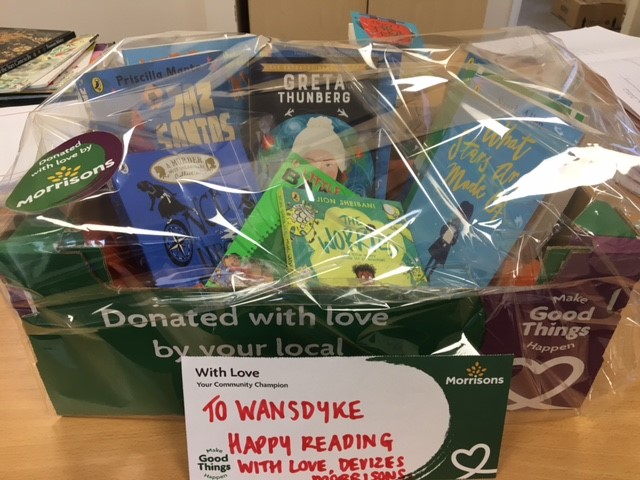 wansdykedevizes's tweet photo. A huge thank you to @Morrisons in Devizes who kindly donated these new books to our school - such a lovely surprise to receive on #WorldBookDay 📚 @MorrisonsNews https://t.co/w3jRgBsVQ1