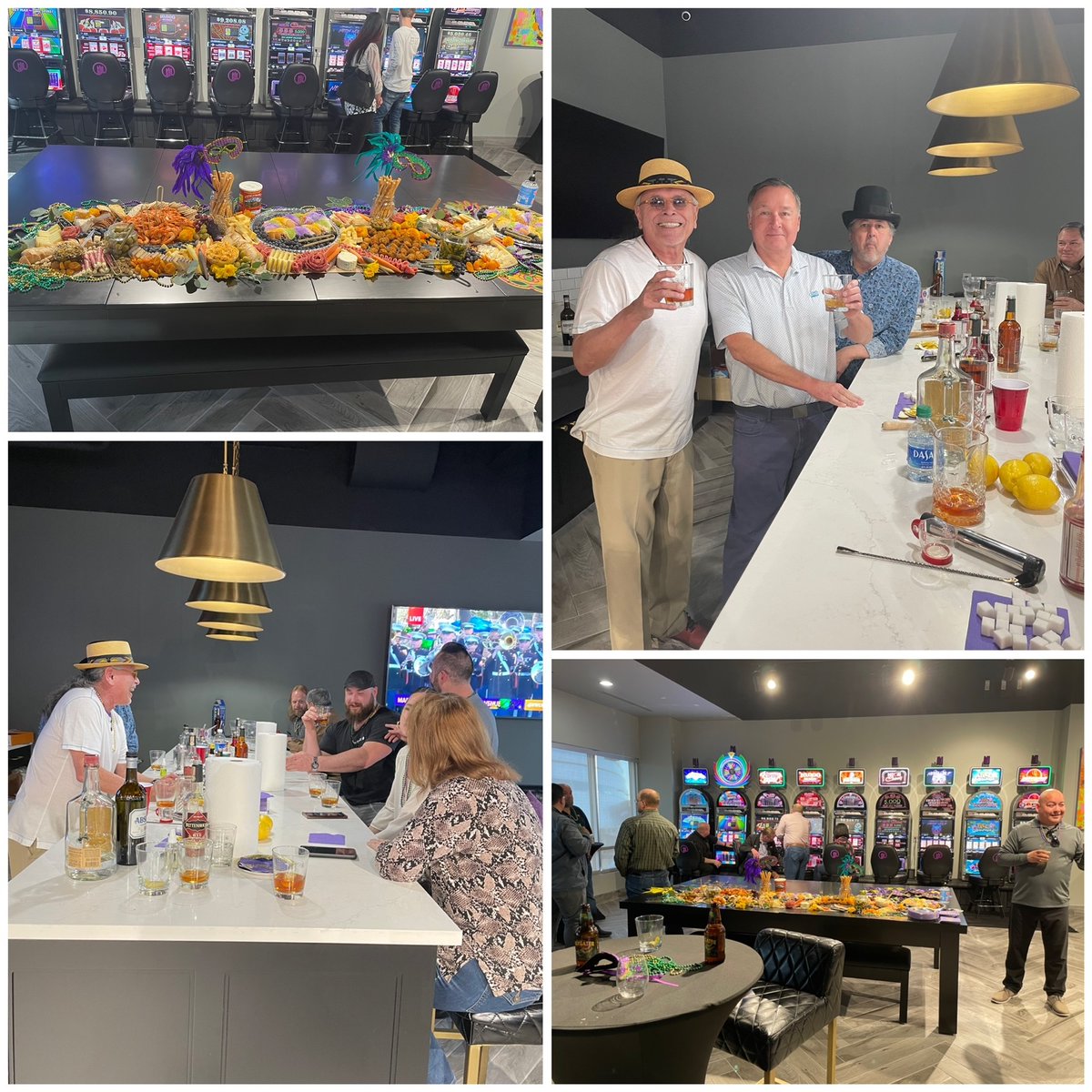 Thanks to everyone that joined us for <a href="/CastleHGaming/">Castle Hill Gaming</a>'s Fat Tuesday Happy Hour! 
#fattuesday #mardigras #castlehillgaming #casino #fun #happyhour