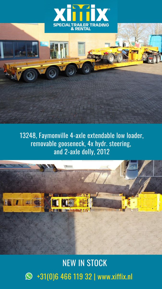 ErwinFlikweert's tweet photo. #faymonville #low-loader 2012 #heavy-haulage #schwerlast #exceptional #transport #zwaartransport https://t.co/zZVz8a9uvO