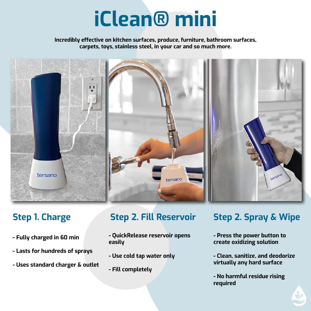 GreenSciUS's tweet photo. iClean mini holds a diamond core that generates a powerful oxidizer for maximum cleaning and sanitizing.
#sao #stabilizedaqueousozone #tersano #icleanmini #watersanitizer #sanitize #desodorize #cleaningsolutions #cleangreen https://t.co/lwqROVMeah