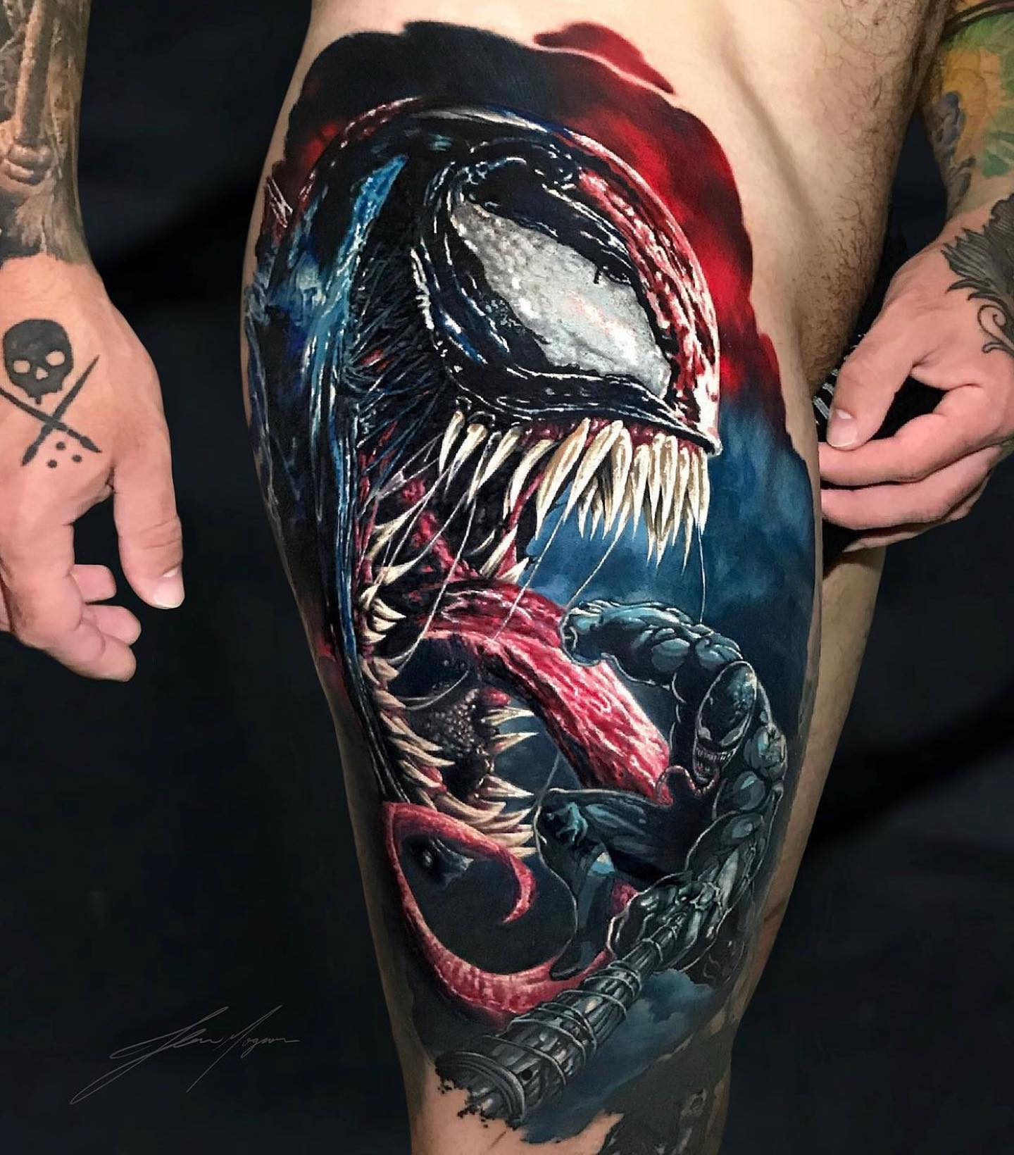 Venom 200 the Best Tattoos  iNKPPL  Marvel tattoos Venom tattoo Comic  tattoo