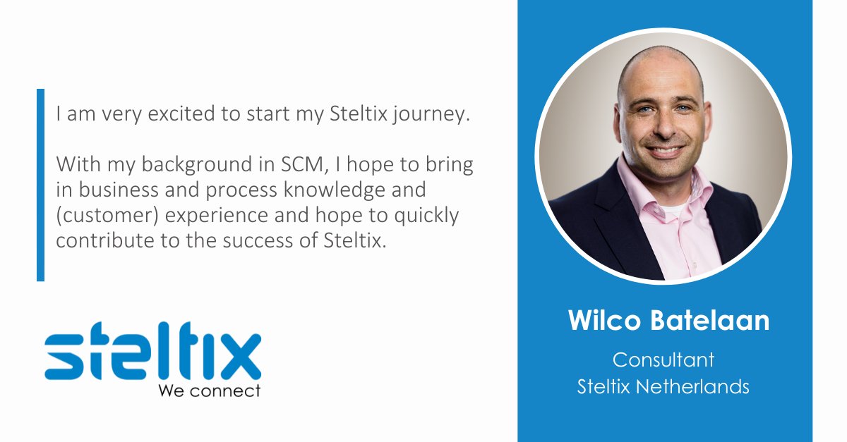 Happy Friday and a big welcome to one of our newest colleagues, Wilco Batelaan!

Wilco joined our office in Utrecht, The Netherlands as a consultant and we are very excited to have him.

All the best in your new role, Wilco!

#steltixteam