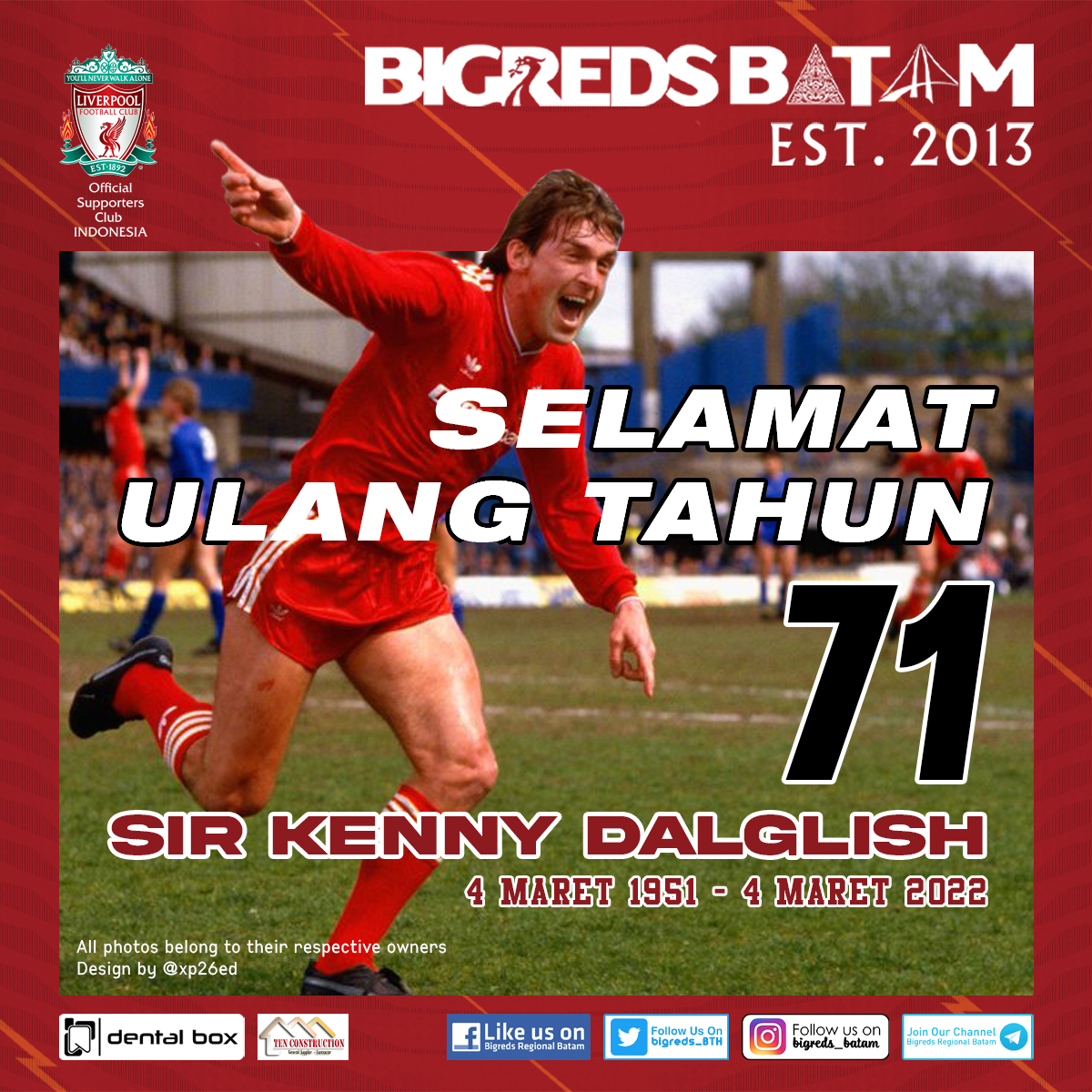 Happy Birthday, Sir Kenny Dalglish    