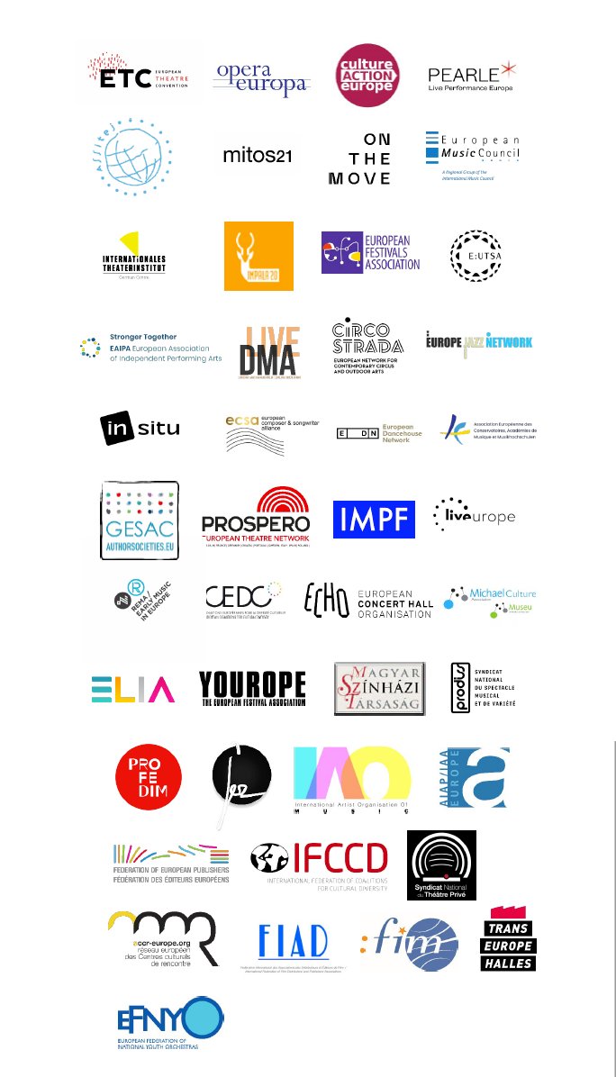 The European Cultural Community is united in condemning the horrifying invasion of #Ukraine by Russia. 
National Governments, the European Commission and World Leaders must support European Cultural Organisations to continue collaboration with Ukraine. 👇
iaomusic.org/news/2022/03/0…