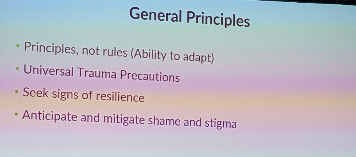 LailaAgrawalMD's tweet photo. "You don't need to know the depth of someone's trauma to provide trauma informed care." -Dr. Anita Ravi

One of the best medical talks I have ever heard. 👏🏼👏🏼👏🏼

#ISSWSH2022 @ISSWSH 
#medtwitter #onctwitter https://t.co/f3ADAkhCqG