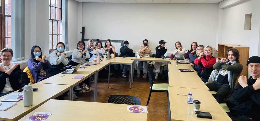 Zebra_carol's tweet photo. #FridayFeeling today at the Institute for Cultural Practices at @OfficialUoM
delivering #ReachingDiverseAudiences #lecture & #seminar on the MA in #CreativeProducing
#eventprofs
Some students took part in #BreakTheBias photo & will pop to #WalkForWomen & #IWDMcrFestival
ππ https://t.co/HOYBezmdeV