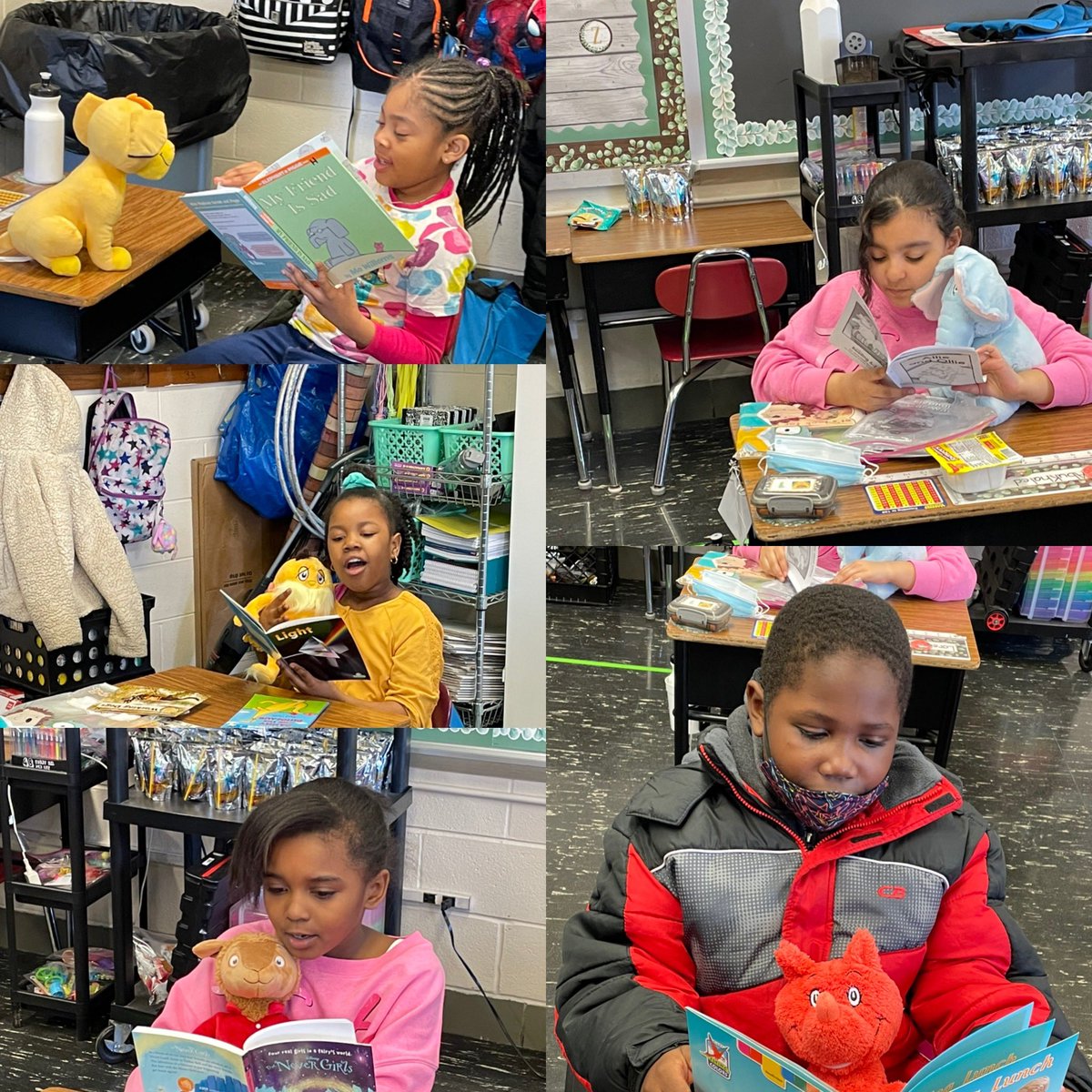 SPEDin2Learning's tweet image. Today we started using our new reading buddies. Even second graders aren’t too big for stuffed animals. They were so excited to read to their buddies. It just melted my heart. 😍