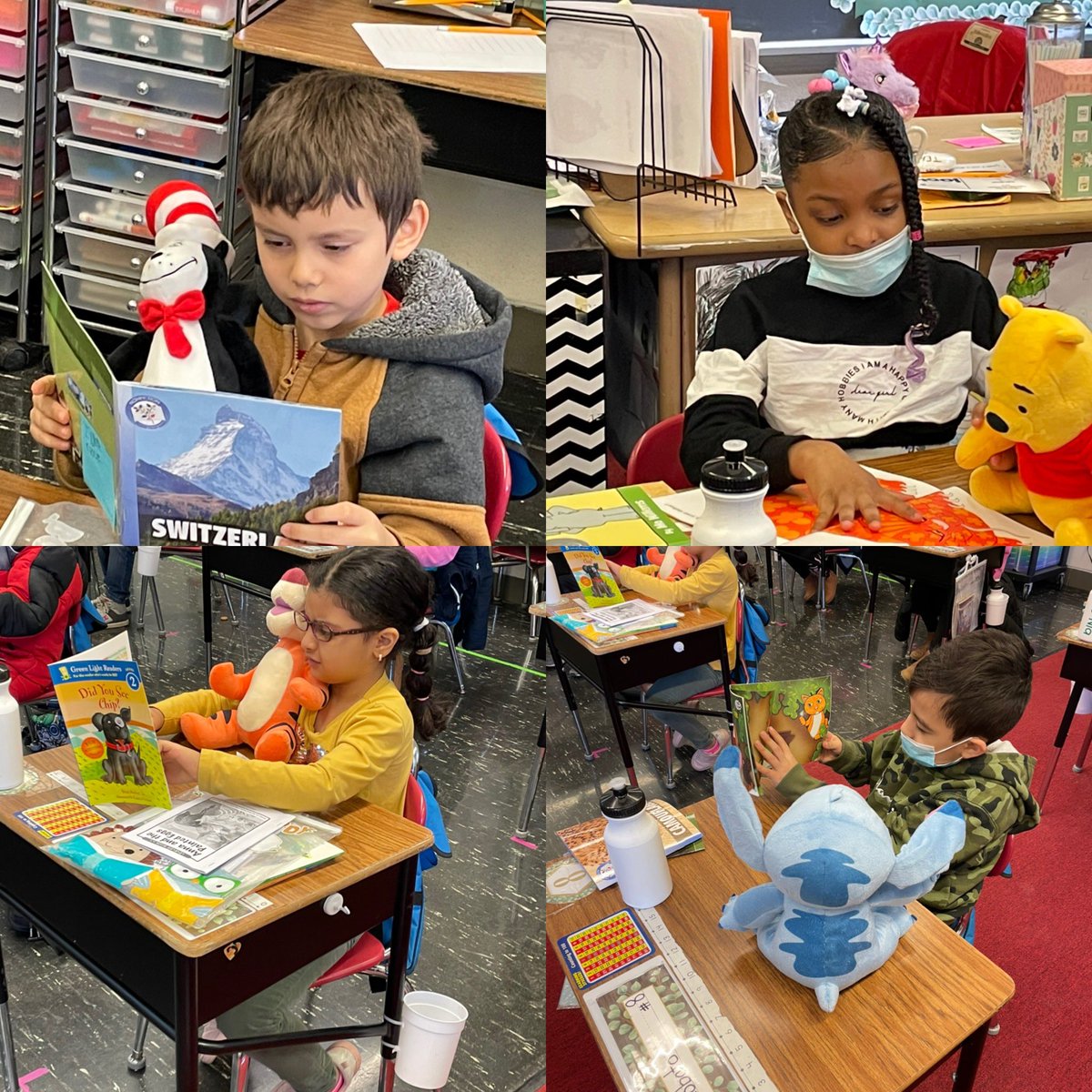 SPEDin2Learning's tweet image. Today we started using our new reading buddies. Even second graders aren’t too big for stuffed animals. They were so excited to read to their buddies. It just melted my heart. 😍