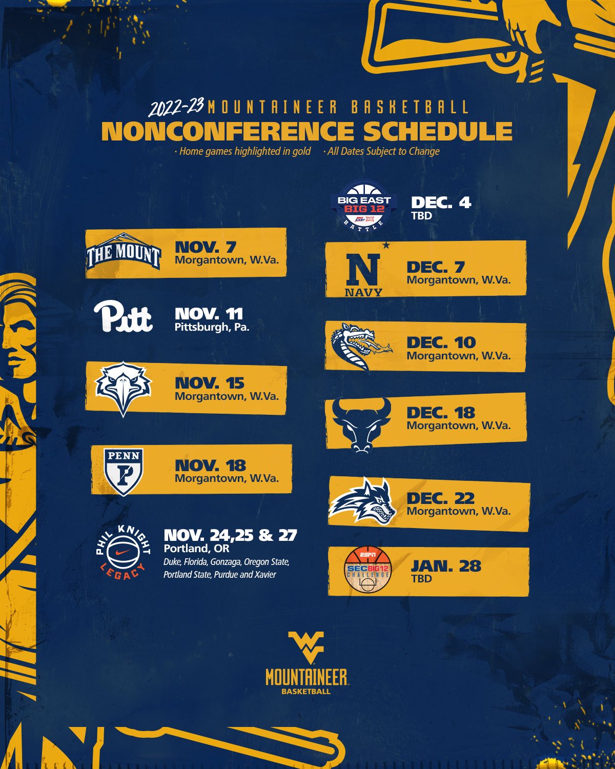 '22'23 MBB Schedule Buffalo Bulls Basketball Buffalo Bulls UB