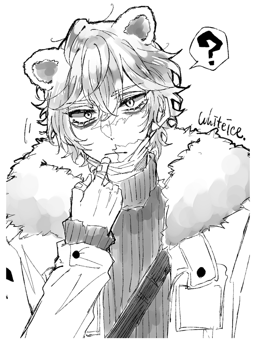 マシュマロのリクエストにて
ジェイ描かせていただきました🐻‍❄️ 