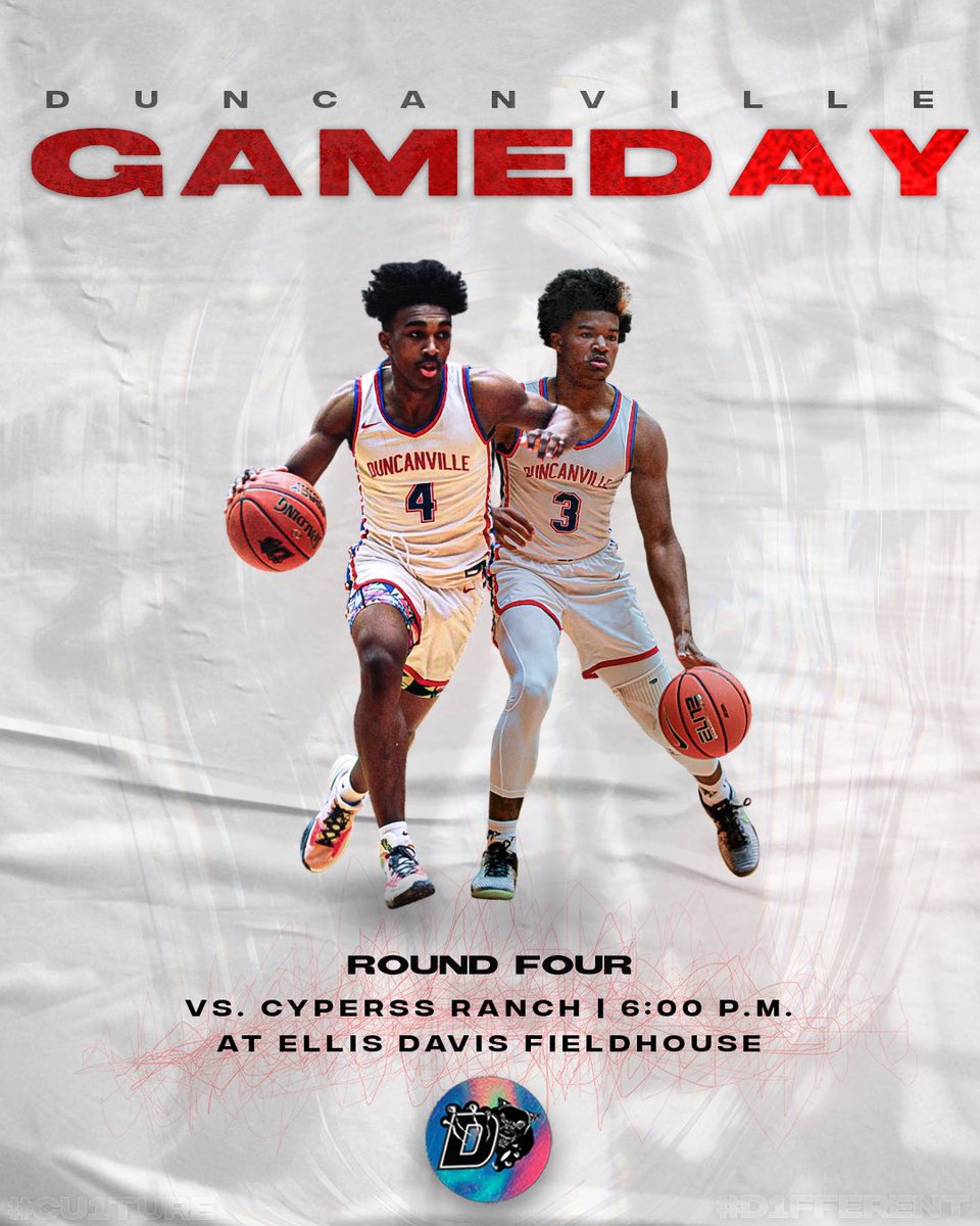 It’s GAMEDAY 😤🏀🙌

🏀 Round 4
🆚 Cypress Ranch  
⚪️ WHITEOUT 
🕜 6:00 p.m.
📍 Ellis Davis
🖥 bit.ly/3Ki3AQM
🎟 bit.ly/3HwMdd2

#CU1TURE #D1FFERENT