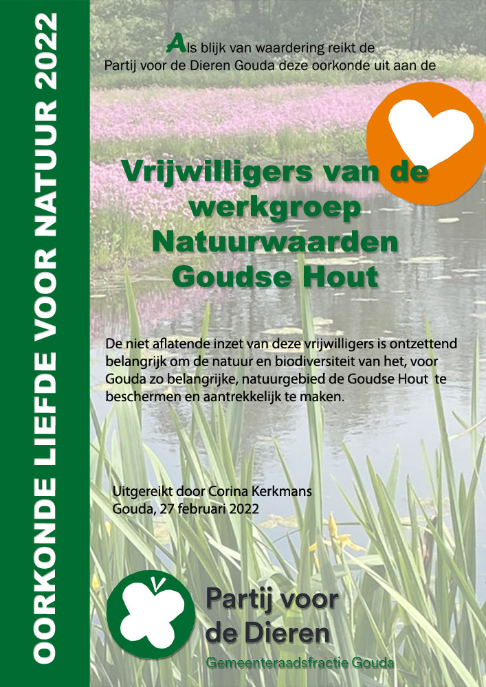 PvdDGouda's tweet photo. Wij kijken met plezier terug op de boeiende biodiversiteits-excursie van afgelopen weekend
Fijn ook dat we de waardering voor het onmisbare werk van de werkgroep Natuurwaarden Goudse Hout na afloop ook konden tonen met ookonde en taart! @HTGoudseHout #GoudseHout #natuur #Gouda https://t.co/8vDGqUalY5