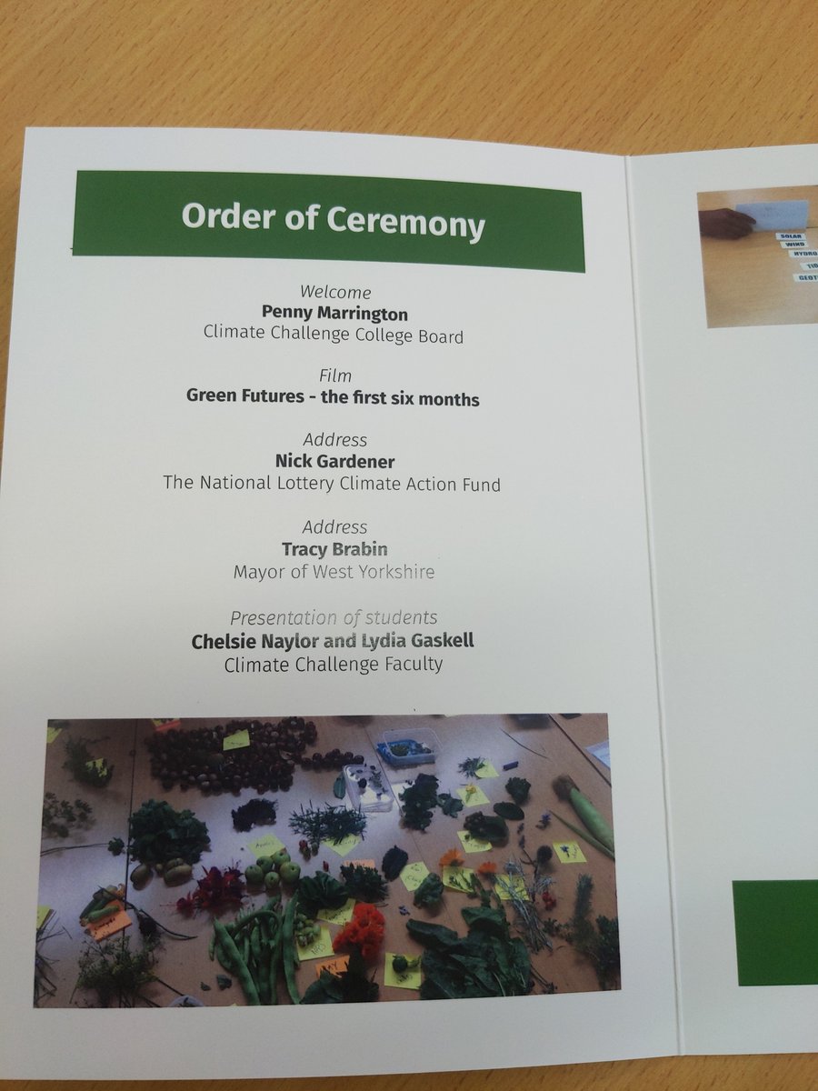 Climate Challenge College (@climate_college) on Twitter photo Today our brilliant students #graduate. Here's the programme proceedings <a href="/TNLComFund/">The National Lottery Community Fund</a> <a href="/MayorOfWY/">Tracy Brabin, Mayor of West Yorkshire</a> <a href="/TLCinTOD/">TLC for Tod</a> #greenfutures Today our brilliant students #graduate. Here's the programme proceedings <a href="/TNLComFund/">The National Lottery Community Fund</a> <a href="/MayorOfWY/">Tracy Brabin, Mayor of West Yorkshire</a> <a href="/TLCinTOD/">TLC for Tod</a> #greenfutures