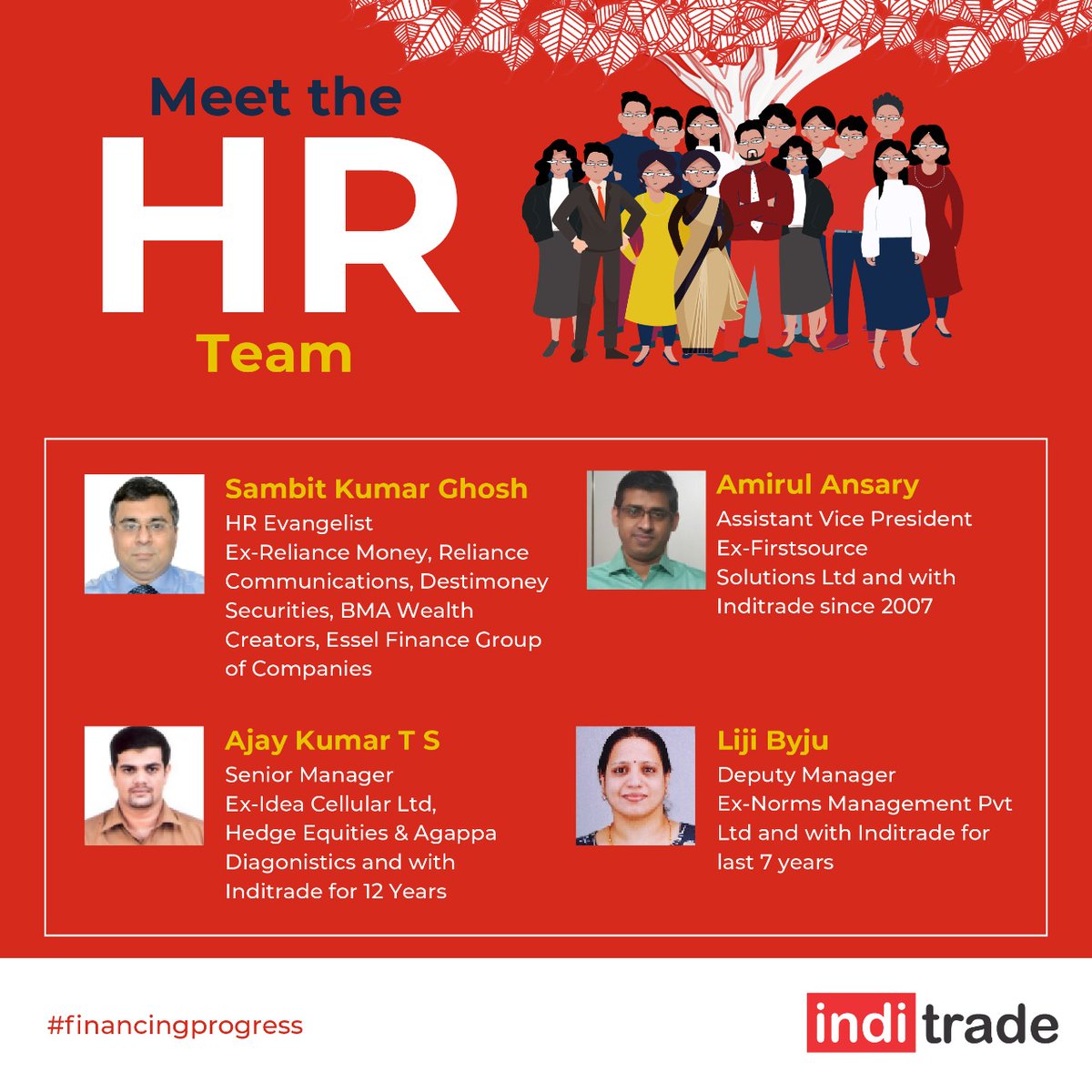 Inditrade's tweet photo. Our people. Our Strength.
#inditrade #financingprogress https://t.co/4UszgWIyKy