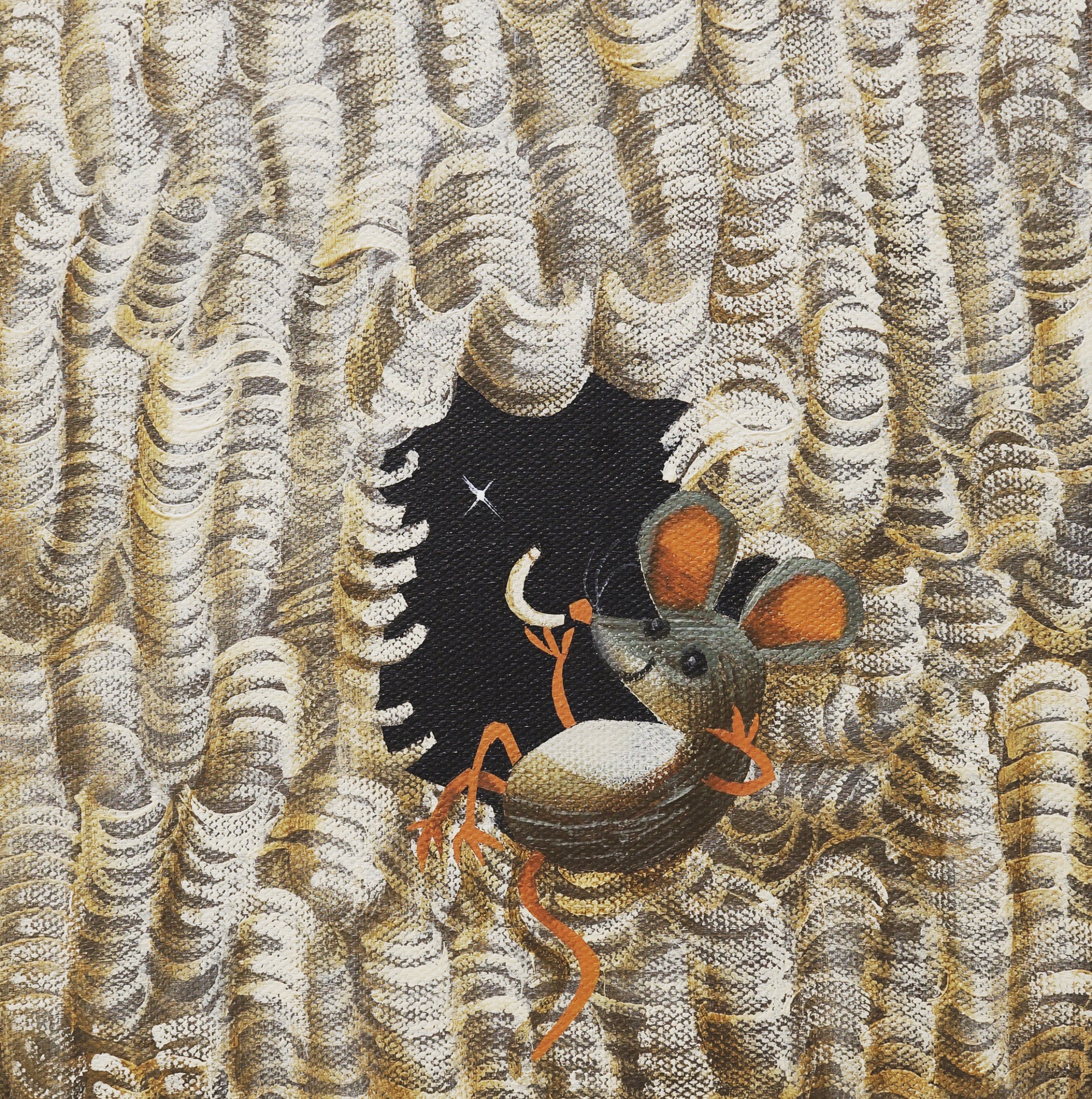 原田章生絵画展にて購入「ボンバ0526」