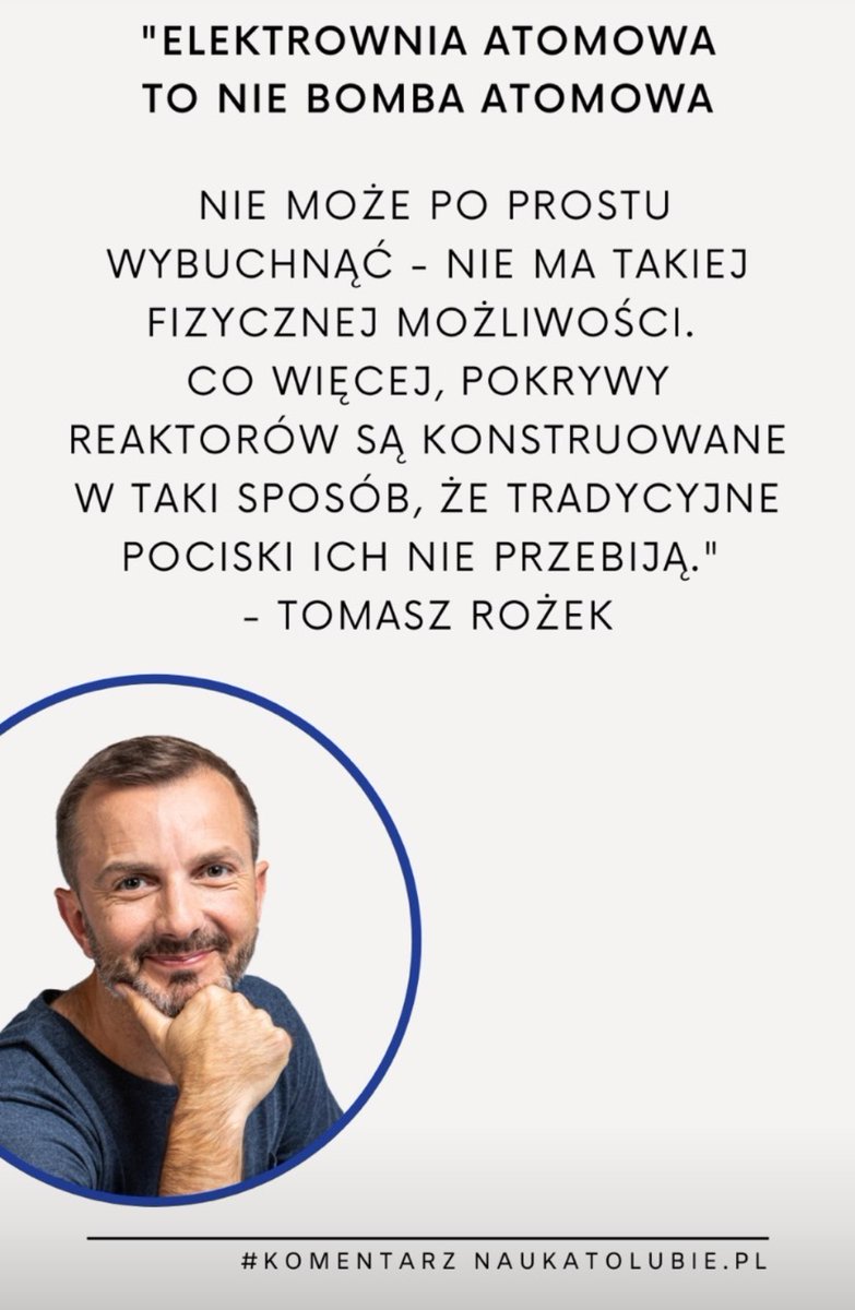 RozekTom's tweet photo. Elektrownia jądrowa to nie bomba atomowa! https://t.co/PYPnCzrMil