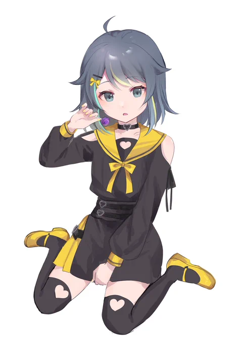 #アウアート #ゆまち画集 2人のニディガ実況見てたら地雷系着て欲しくなってつい…… 