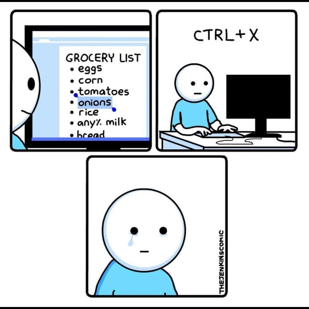 radd_tech's tweet photo. This is what happens when you Ctrl+X #onions. Did you enjoy this post? Let us know, and tag us in your favorite #computer #memes! https://t.co/RNZMfZyPZk