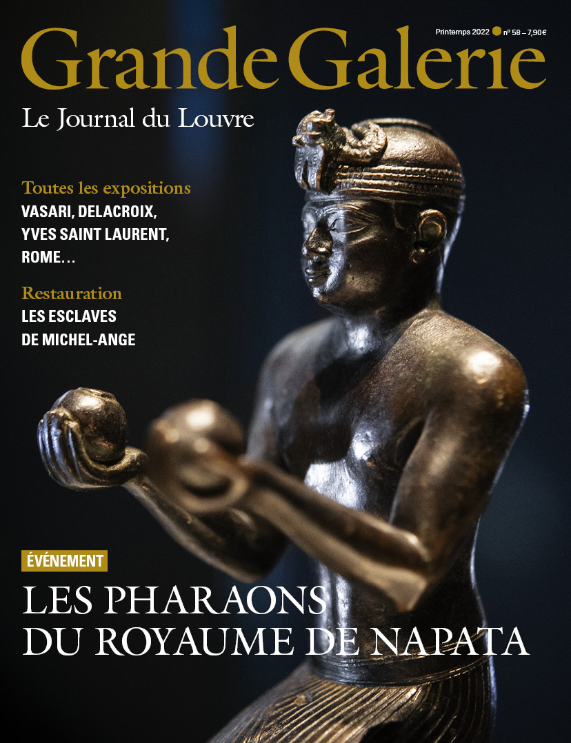 MuseeLouvre's tweet photo. [#VendrediLecture 📚]

Grande Galerie, le #JournalDuLouvre, est sorti ! 🗞

🔎 En une de ce numéro, le pharaon Taharqa est le héros d'une épopée passionnante qui fait l'évènement de ce printemps : l'exposition #Pharaon des Deux Terres.

Plus d'infos ici 👉 https://t.co/SgkBiKCiCS https://t.co/KUpw41BqcC