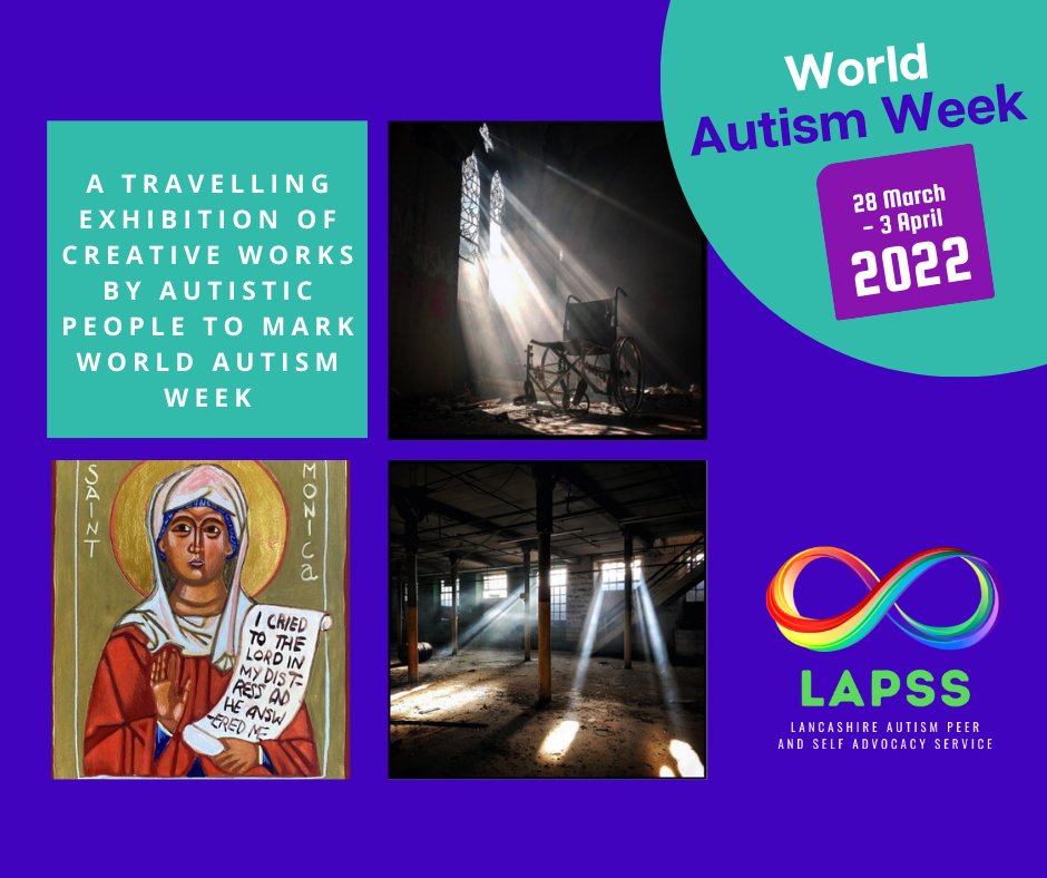 CloverleafAdvoc's tweet photo. Save the date for this travelling exhibition to mark #worldautismweek
📌 29 Mar Burnley Central Library 10am-2pm
📌 30 Mar Lancaster Central Library 10am-2pm
📌 31 Mar Chorley Central Library 10am-2pm
📌 5 Apr Clitheroe Library 10am-2pm
Find out more ↪️https://t.co/xC3VCoT20v https://t.co/0OhHZ8H2BV