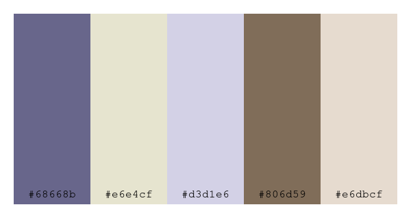ColPaletteBot's tweet photo. Beep beep, here's a pretty color palette for you!
color-scheme.js parameters used:
- hue: 258
- variation: soft
- colors: #68668b, #e6e4cf, #d3d1e6, #806d59, #e6dbcf
Have a lovely day!
#twitterbot #colorpalette #colors #palette #prettycolors https://t.co/YzI3yDIScJ