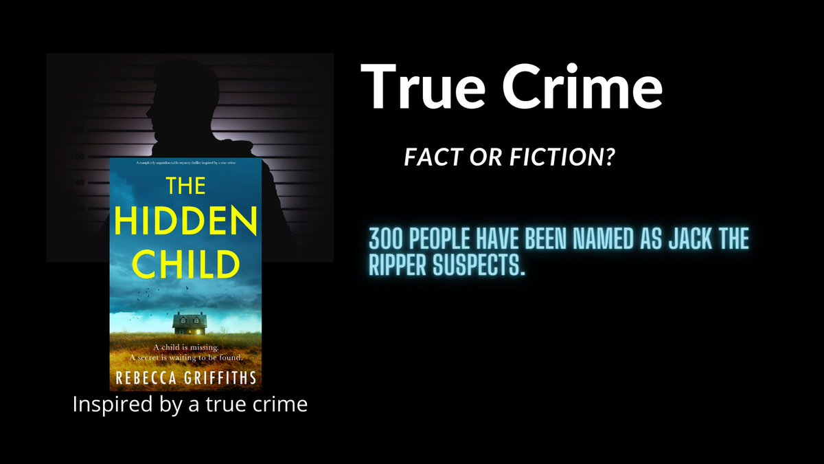 bookouture's tweet photo. Any #Ripperologists out there?
What's the answer? #FactOrFiction?
Comment your answer below!
#TheHiddenChild by @rebeccagriffit7:
https://t.co/R11PYDa37k https://t.co/XcZodvrG0x