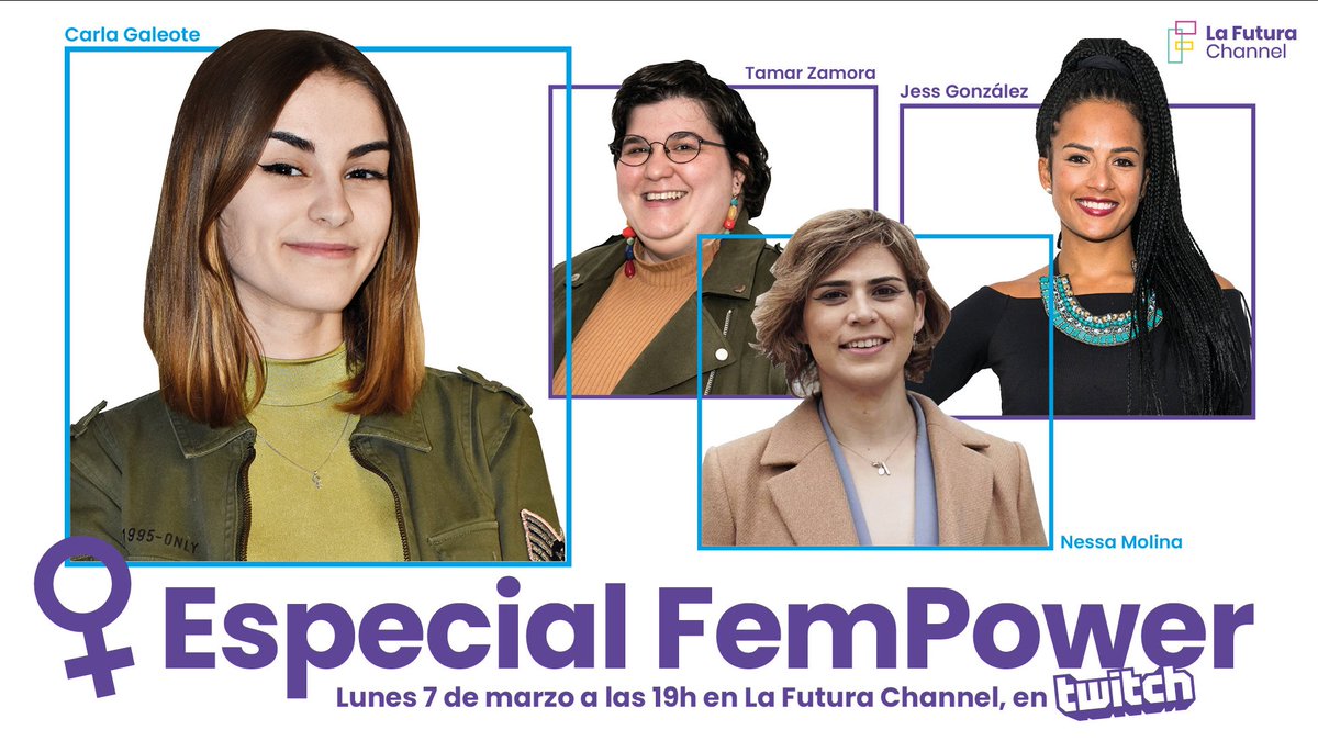 lafuturainfo's tweet photo. ‼️El lunes a las 19h, calentamos motores para el #8M con nuestro Especial FemPower💜💪

⏩ @carlagaleote @TamarZamora @nmolinacano y @JessGH_  repasan un año más de avances feministas.

¿Dónde? En https://t.co/o6aOaFv1e9 https://t.co/1bjOENgkFo