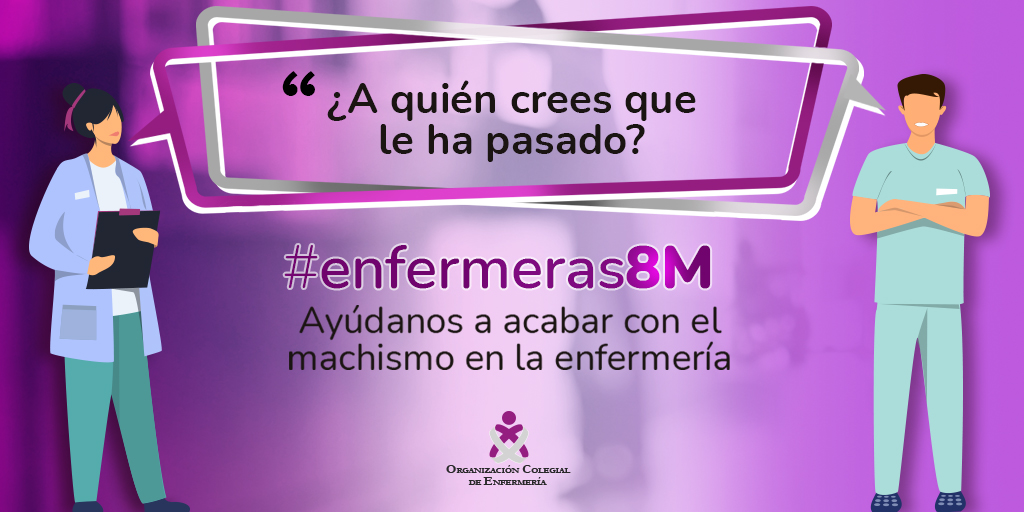 📍 ¿𝐀 𝐪𝐮𝐢𝐞́𝐧 𝐜𝐫𝐞𝐞𝐬 𝐪𝐮𝐞 𝐥𝐞 𝐡𝐚 𝐩𝐚𝐬𝐚𝐝𝐨?

▪ Cuando me agacho noto que me miran el escote
▪ Niñ@, ¿sabes lo que haces? Dile a tu compañer@ que venga
▪ Se cuestionan mis decisiones

❌ Ayúdanos a acabar con el machismo en la enfermería 

#Enfermeras8M #8M2022