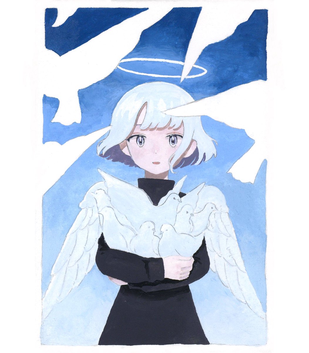 「鳩 」|てとら うう🐑ﾄﾞﾛｰｲﾝｸﾞﾓｰﾙ🐏のイラスト
