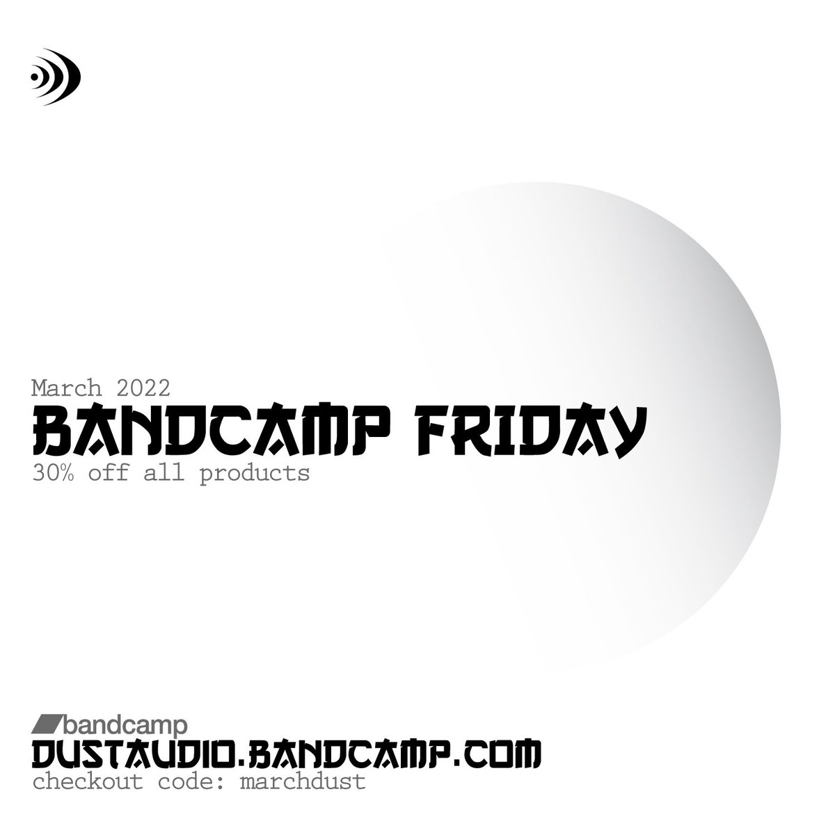 dustaudio's tweet photo. Bandcamp Friday at Dust Audio see's us knock 30% off all our products.
This weekend only.
https://t.co/WHJiKzguPq
Use code 'marchdust' at checkout 

#dustaudio #bandcampfriday #bandcamp #drumnbass #dnb #drumandbass  #dnbuniverse #dnbnation #dnbfamily #dnbmusic #vinyl #downloads https://t.co/cDFwZdwRjw