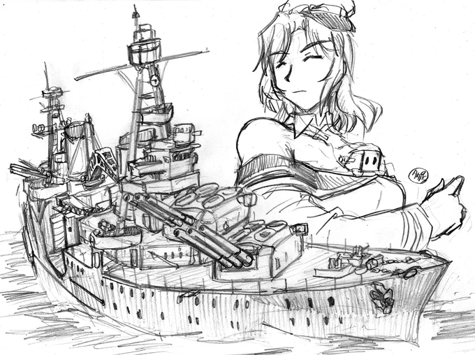 #艦これ版深夜の真剣お絵描き60分一本勝負
#艦これ版真剣お絵描き60分一本勝負_20220304

糸目ヒューストン概念。

#あなたのTLに重巡を
#ヒューストン 