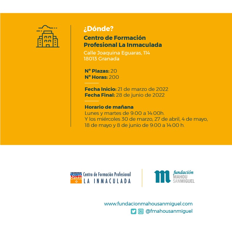 ¡Últimas plazas para participar en el programa formativo en Dirección de Operaciones de Sala! Recuerda que <a href="/FMahouSanMiguel/">Fundación Mahou San Miguel</a> te ofrece una beca que cubre el 100% del coste del programa. 
#restauración #operacionesdesala #granadaturismo #cfplainmaculada