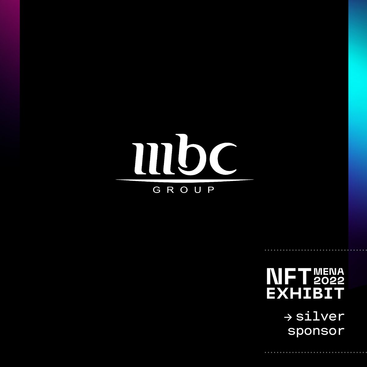 mena_nft's tweet photo. After years of bringing joy to millions of their audience through their television and radio channels, it is with great pleasure that we announce @MBCPRTweets as a sponsor to the NFT MENA Exhibit 2022.

Register now to attend the first-ever #NFT Art Exhibition in the MENA. https://t.co/2YDWUw7cV5