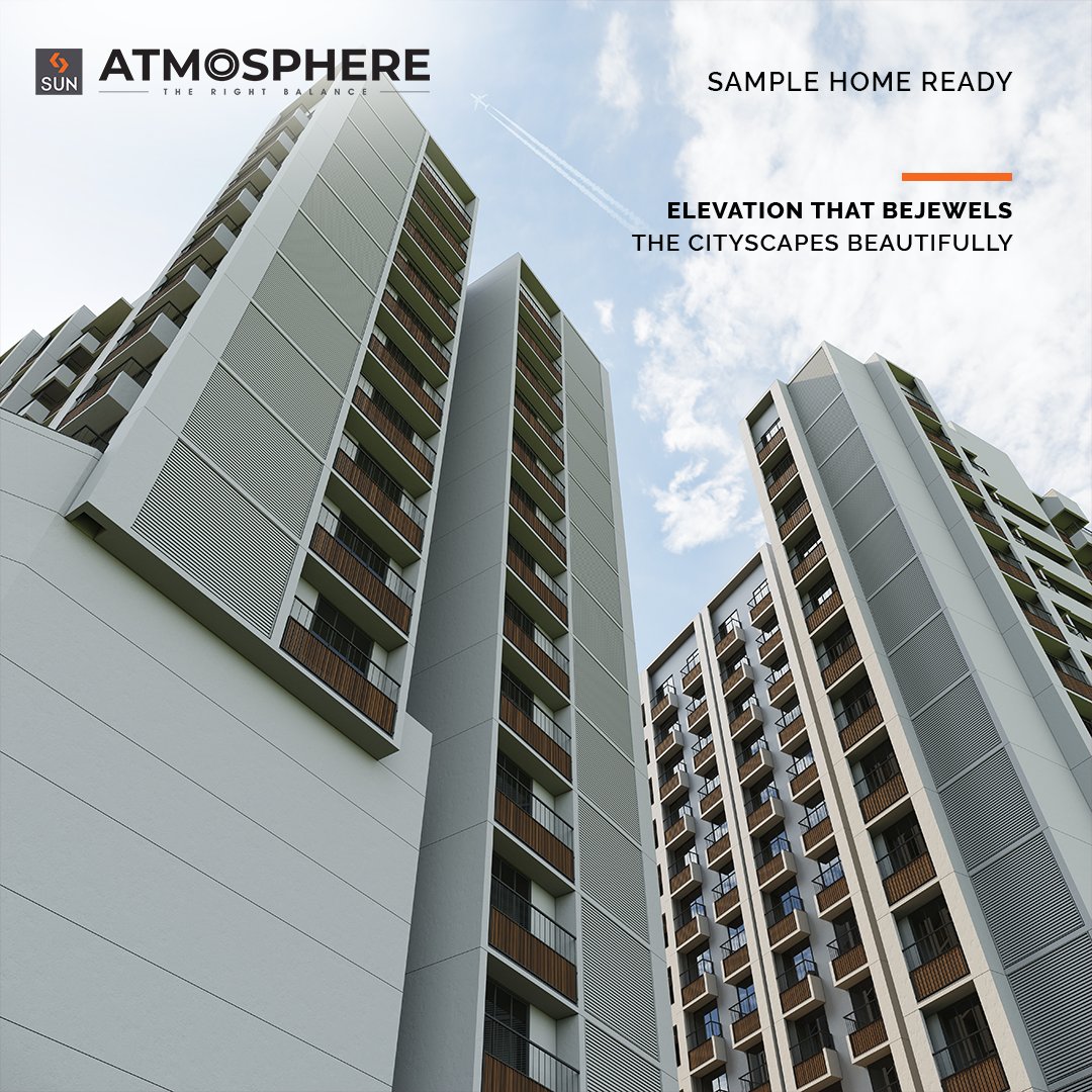 SunBuildersGrp's tweet photo. If you are a home enthusiast of the contemporary times & you are willing to find your dream home then the residential project Sun Atmosphere will catch your attention immediately.
#SunBuildersGroup #SunBuilders #SunAtmosphere #LivingAtmosphere #Residential #Retail #Homes #Shela https://t.co/ipcW9GHdQd
