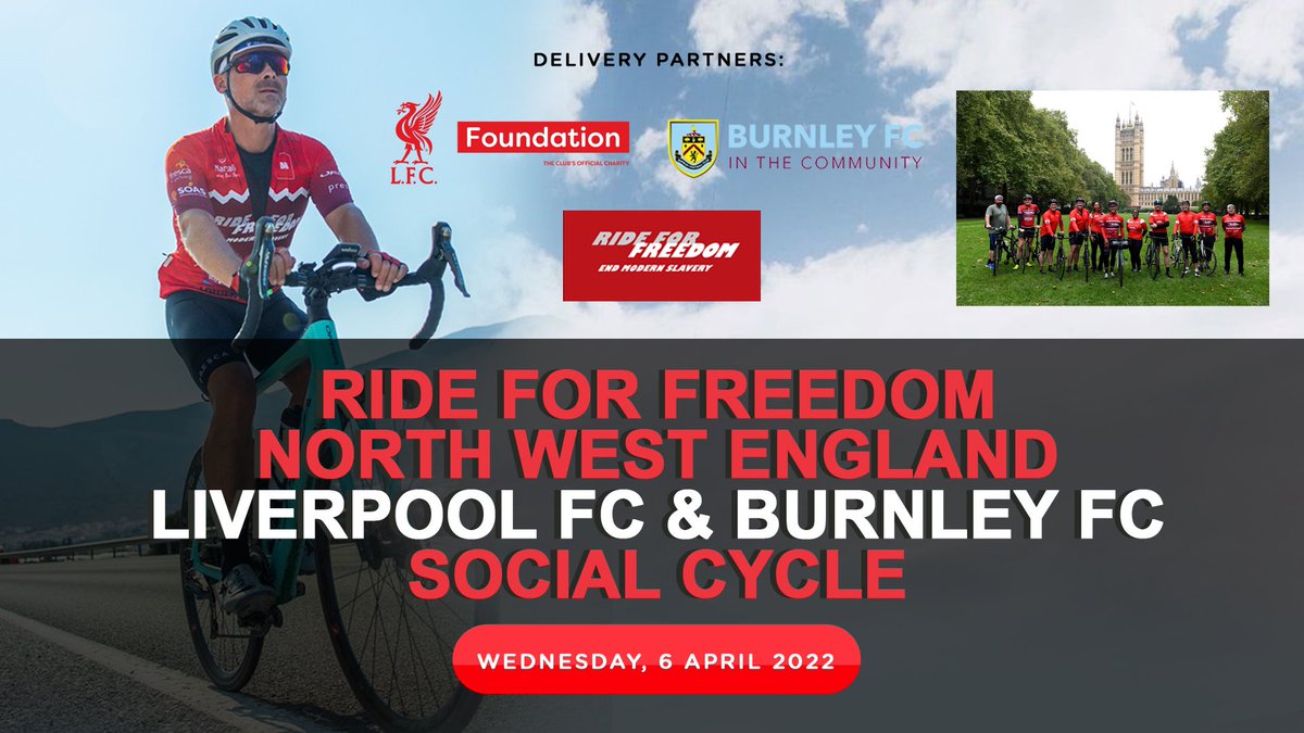 📣Last call!💥We’ve 3 places left 🚴🏽‍♂️#RideForFreedom #cycle🚴🏽‍♀️ 6 April⚽️#BurnleyFC>#LiverpoolFC 🏟lnkd.in/ezZjarSs

🇺🇦We’re dedicating the ride to the #Ukrainian people &amp; making a  £10 donation per cyclist <a href="/BritishRedCross/">British Red Cross 🧡</a> 🇺🇦 💙💛 #StandWithUkraine